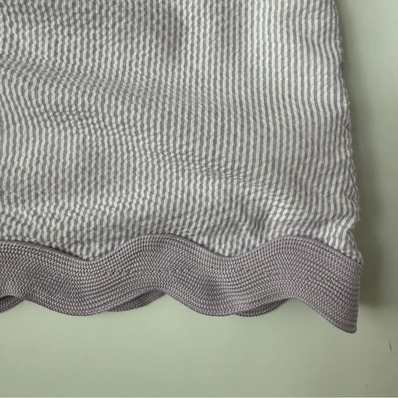 Stitchy Fish Rebecca Ric Rac Purple Seersucker Dress Girls Size 6 - Picture 3 of 5